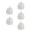 5Pièces Cocottes Céramique Blanches Repas Chaleureux 5