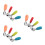 6Sets Assorted Color Stainless Steel and Silicone Kids Fork Spoon Set 5
