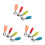 6Sets Assorted Color Stainless Steel and Silicone Kids Fork Spoon Set 4