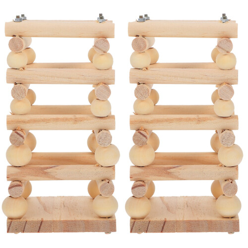 2Pièces À En Bois Clair Pour Petits Animaux 1