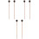 6Pièces Baguettes Marimba Érable Bois Durable Couleur 5