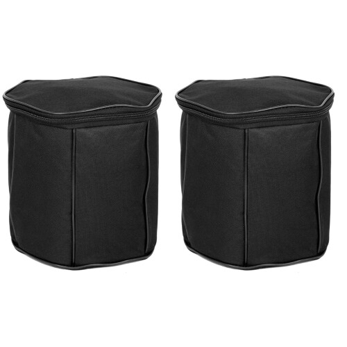 2Pièces Sac Rangement Accordéon Noir Robuste Usage 2
