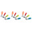 6Sets Assorted Color Stainless Steel and Silicone Kids Fork Spoon Set 7