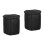 2Pièces Sac Rangement Accordéon Noir Robuste Usage 5