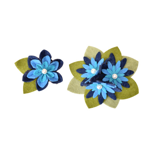6Pièces Broche Tissu Handmade Pour Cadeau Et Mode