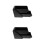 2Pièces Organisateur Café Bar Noir Compact Robuste Pour 7