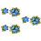 6Pièces Broche Tissu Handmade Pour Cadeau Et Mode 6