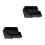 2Pièces Organisateur Café Bar Noir Compact Robuste Pour 8
