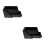 2Pièces Organisateur Café Bar Noir Compact Robuste Pour 2