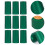2Pièces Couvre-Bouchon Thermorétractable Vert Pour Vin Usage Décoratif 9