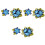 6Pièces Broche Tissu Handmade Pour Cadeau Et Mode 3