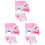 6Pièces Hamster PVC Rose Double Couche Jeu Pour Animal 2