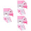 6Pièces Hamster PVC Rose Double Couche Jeu Pour Animal 6