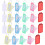 120Pièces Marqueurs Clés Multifonction Couleurs Assorties Portable 3
