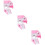 6Pièces Hamster PVC Rose Double Couche Jeu Pour Animal 9