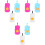 9Pièces Boîtes Rangement Lingettes Bébé PP Portable Variés 4