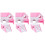 6Pièces Hamster PVC Rose Double Couche Jeu Pour Animal 4
