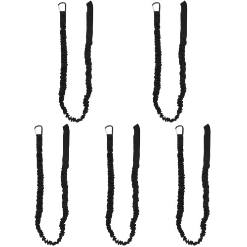 5Pièces Cordon Kayak Noir Pagaie Élastique Résistant 1