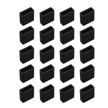 100Pièces Cache USB Noir Silicone Stop Poussière Saleté