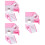 6Pièces Hamster PVC Rose Double Couche Jeu Pour Animal 7