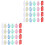 120Pièces Marqueurs Clés Multifonction Couleurs Assorties Portable 5