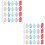 120Pièces Marqueurs Clés Multifonction Couleurs Assorties Portable 8