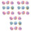 72Pièces Pompons Doux Multicolores Accessoires DIY Costume 3