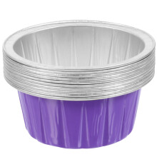20Pièces Bol Aluminium Violet Pour Cire Chauffante Usage Domestique