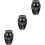 3Pièces Urnes Crémation Animaux Cendriers Métal Noir Compact Durable 5