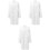 3Pièces Blouse Médicale Coton Usage Laboratoire Durable 4