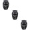 3Pièces Urnes Crémation Animaux Cendriers Métal Noir Compact Durable 9