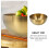 3Pcs Multi-Function Golden Stainless Steel Salad and Serving Bowls 5