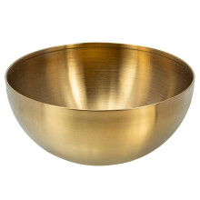 3Pcs Multi-Function Golden Stainless Steel Salad and Serving Bowls