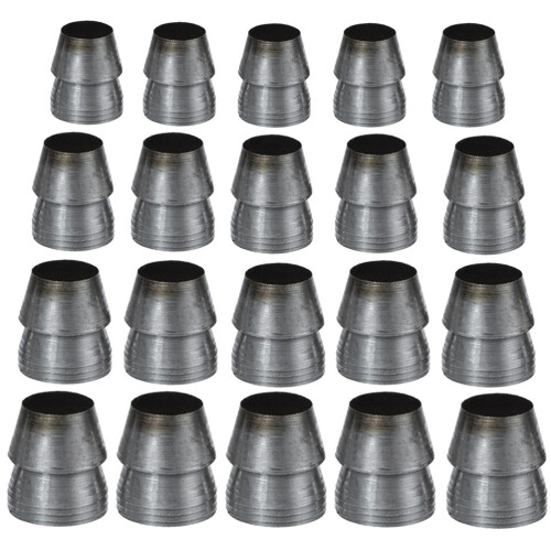 60Pièces Adaptateurs Compacts Gris Pour Renfort Outils Jardin