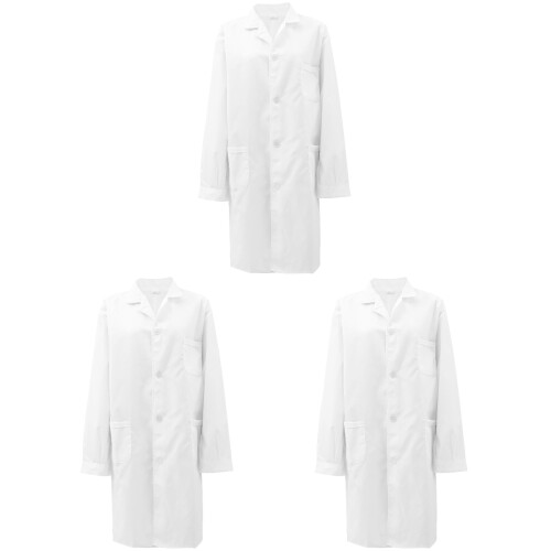 3Pièces Blouse Médicale Coton Usage Laboratoire Durable 2