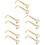 10Pièces Vis Chin Rest Violon En Laiton Support Stable Portable 5