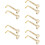 10Pièces Vis Chin Rest Violon En Laiton Support Stable Portable 8