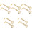 10Pièces Vis Chin Rest Violon En Laiton Support Stable Portable 2
