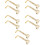 10Pièces Vis Chin Rest Violon En Laiton Support Stable Portable 6