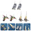 9Paires Boucles D'oreilles Acryliques Oiseaux Colorées 10