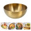 3Pcs Multi-Function Golden Stainless Steel Salad and Serving Bowls 8