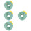 4Pièces Colliers Multifonctionnels Chat Vert 9