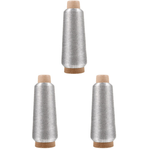 3St Polyester Borduurgaren Metallic 150D 5000 Yards Spoelen 1
