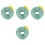 4Pièces Colliers Multifonctionnels Chat Vert 5