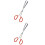 2Pièces Pince Crustacé Réutilisable Fer ABS Confortable 5