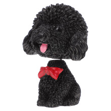 8St Resin Shaking Head Puppy Zwart Creatief Woondecor Accessoire