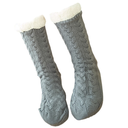 3Paren Casual Katoenen Grijs Middenkuit Dames