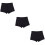 3St Dames Veiligheidsshorts Anti- Zwart Comfortabel Elastisch 8