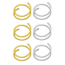 12St Spiral Hoepels Roestvrijstaal Vrouwen Sieraden Kleurmix