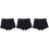 3St Dames Veiligheidsshorts Anti- Zwart Comfortabel Elastisch 4